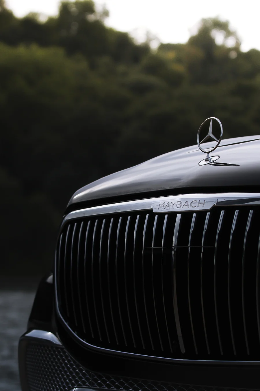 Étoile et calandre du Mercedes-Maybach GLS en gros plan